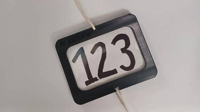 Horse show number tag | Číslo na koně