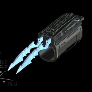 Predator Gauntlet Forearm Right With Removable Blades