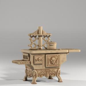 Cloud Giant Kitchen Stove – Fantasy Decor STL for 28mm Scenes