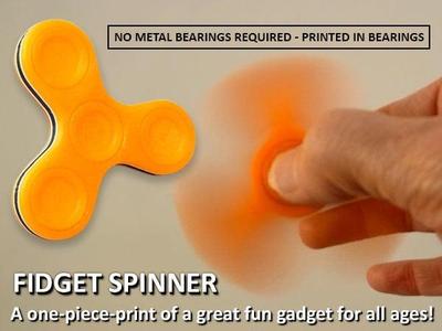 Fidget Spinner – One-Piece-Print / No Bearings Required!