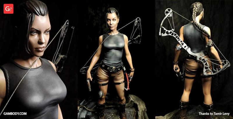 Lara Croft Tomb Raider STL files for 3D Printing | Assembly Model