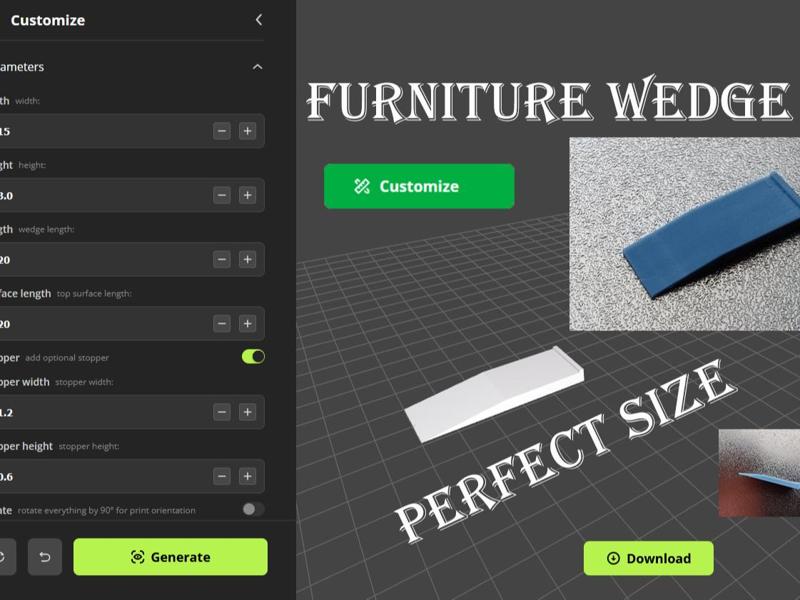 Custom Furniture Wedge