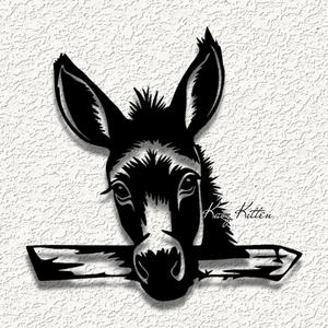 DONKEY FARM FENCE wall art home decor