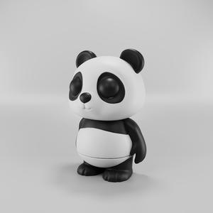 Flexy Panda Figurine + Keychain