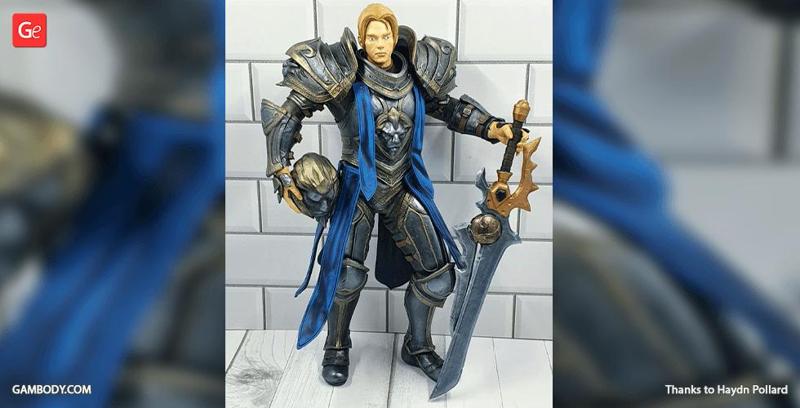 Anduin Wrynn STL Files for 3D Printing | Assembly Model
