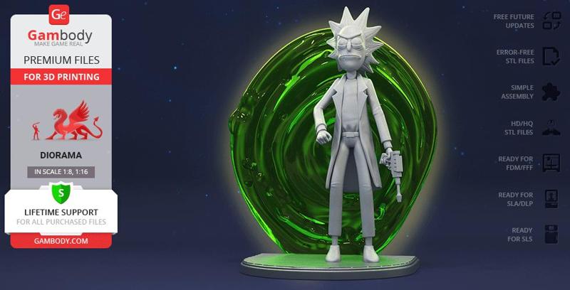 Rick 3D Printing Figurine | Assembly