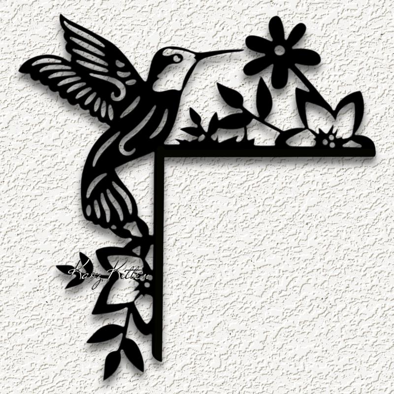 hummingbird home decor floral spring door topper