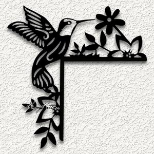 hummingbird home decor floral spring door topper