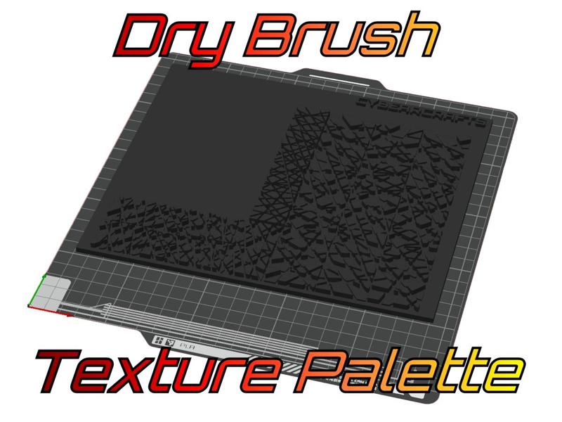 Dry Brush Texture Palette (Full Printbed Resize)
