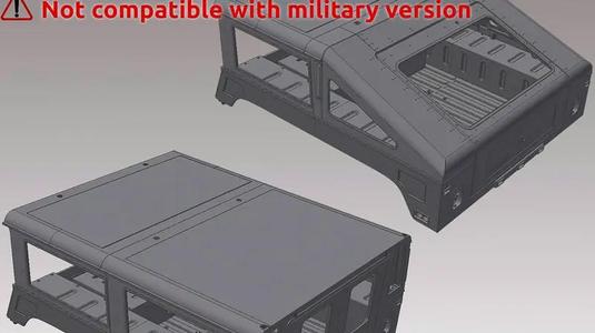 Wagon / Slantback 6×6 conversion kit (minimal) by AN3DRC