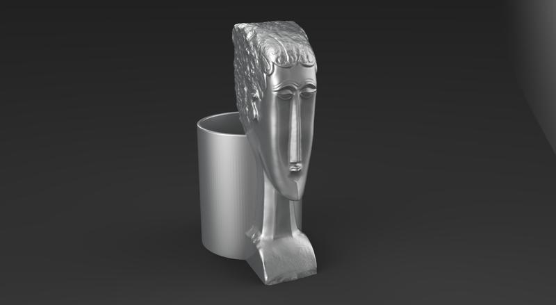women head pen holder