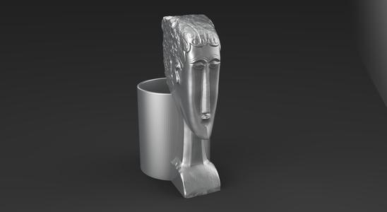 women head pen holder