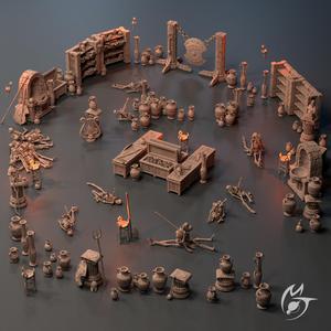 Labyrinth Objects and Props, and Dead Heroes