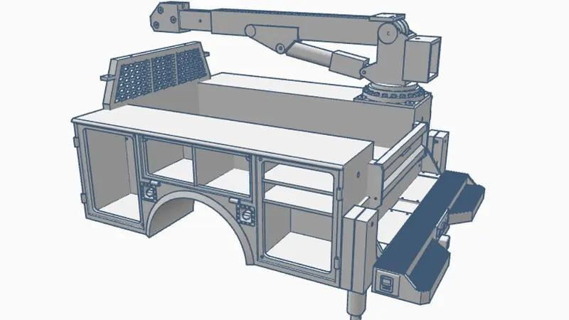 1/10th scale crane service bed fits CEN F450