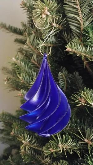 Christmas Tree Spiral Ornament
