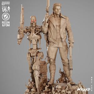 Wicked Movies Terminator Diorama