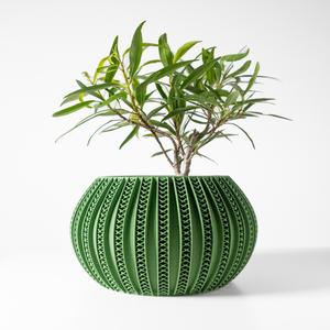 The Syne Planter Pot with Drainage Tray & Stand: Modern and Unique Home Decor for Plants