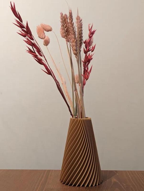 Modern Finned Square-ish Vase