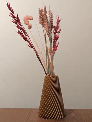 Modern Finned Square-ish Vase