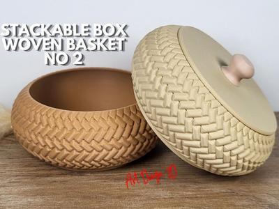 Jewelry Box Stackable Woven Basket No 2