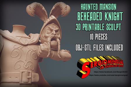 Haunted Mansion The Beheaded Knight 3D Printable Sculpt