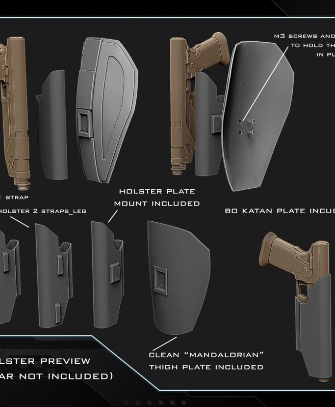 Westar holster / Thigh plate