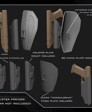 Westar holster / Thigh plate