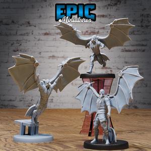 Winged Glider Pilot Levi Set / Steampunk Construct / War Tech / Battle Robot / Flying Cyberpunk Soldier