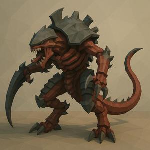 Tyracnido secuaz Low Poly   