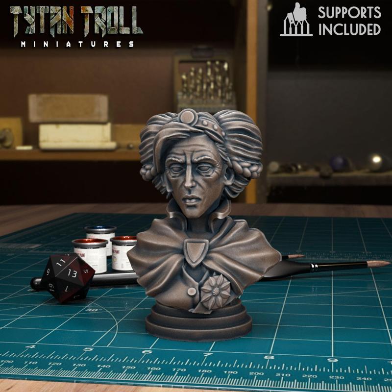 Curse of Strahd – Lady Watcher Bust [Pre-Supported]