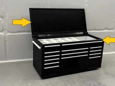 Blank Lid Desk Work Toolbox Pen Holder organizer