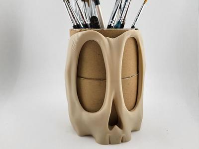 Spools recycling pen brush tool holder Cardboard