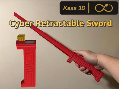 Cyberpunk retractable short knife