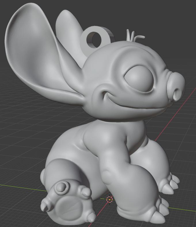 Stitch Keychain (easy to print)