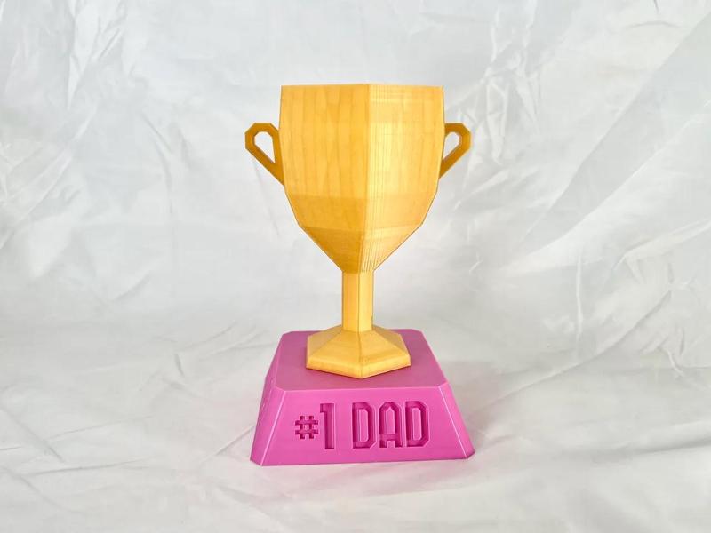 #1 Dad LowPoly Trophy