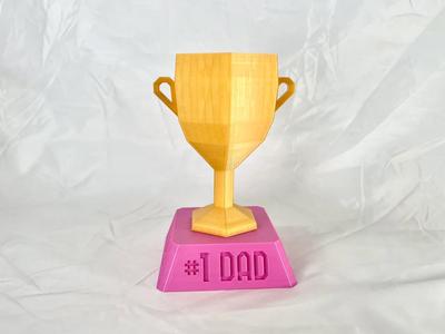 #1 Dad LowPoly Trophy