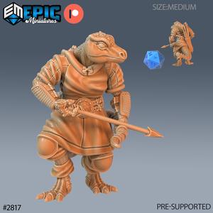 Lizardman Tribe Archer / Reptile Soldier / Draconic Lizardfolk / Dragonborn Warrior / Lizard / Dragon Army
