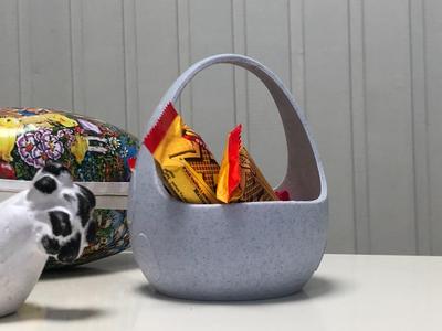 Easter Egg Shaped Basket-For Treats Or As Storage