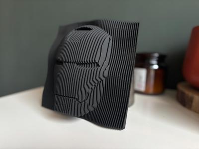 Iron Man layered sculpture Edition Black Wave