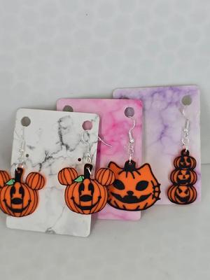 3 Pumpkin Earrings