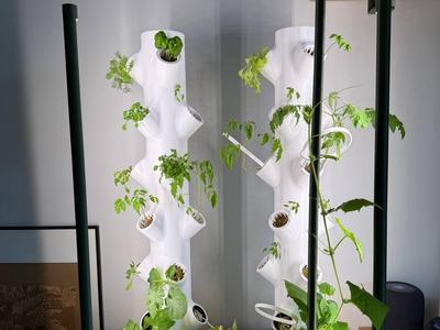smart modular hydroponic tower