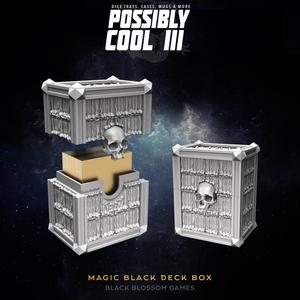 T3DB01 Magic Black Deck Box :: Possibly Cool Dice Tower 3