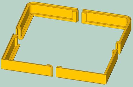 Bambu Lab P1P LED top frame   