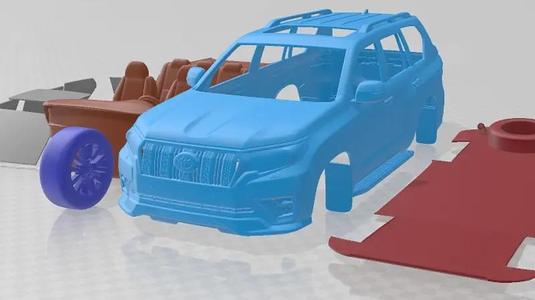 Toyota Land Crusier Prado 2021 Printable Car