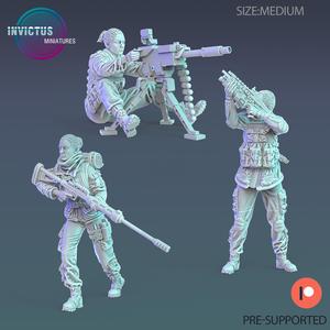 Army Soldier Female Set / Space Officer / Cyberpunk Warrior / Cosmic Invasion / Trooper Attack / Sci-Fi Encounter