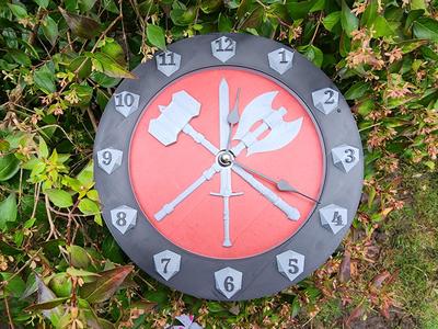 Nerdy Clocks – Roll for Initiative (easy multicolor printing!)