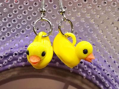 3D Duck earrings
