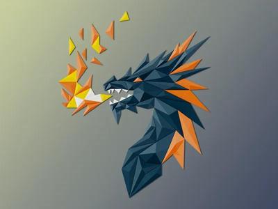 Crystal Dragon Wall Art