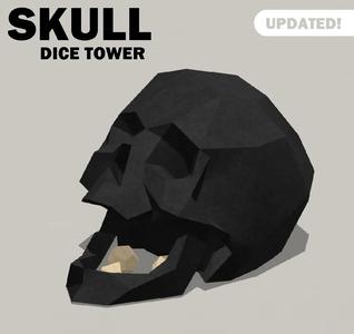 LowPoly Skull Dice Tower