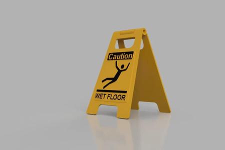 Caution Wet Floor Sign   